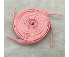 RAINBOW Šviesą atspindintys plokšti batraIščiai 8 mm 120 cm, spalva rožinė