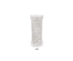 Stikliniai apvalūs karoliukai (biseris) Nr. 6/0 RainBow® plastikinėje tūbelėje 25 g, spalva 101