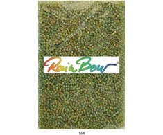 Stikliniai apvalūs karoliukai (biseris) Nr. 6/0 RainBow® 500g, spalva 164