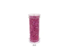 Stikliniai apvalūs karoliukai (biseris) Nr. 6/0 RainBow® plastikinėje tūbelėje 25 g, spalva 213