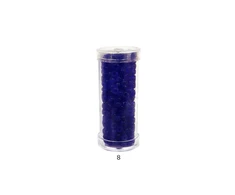 Stikliniai apvalūs karoliukai (biseris) Nr. 6/0 RainBow® plastikinėje tūbelėje 25 g, spalva 8