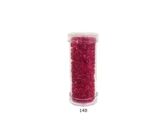Stikliniai apvalūs karoliukai (biseris) Nr. 6/0 RainBow® plastikinėje tūbelėje 25 g, spalva 140