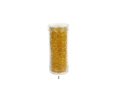 Stikliniai apvalūs karoliukai (biseris) Nr. 6/0 RainBow® plastikinėje tūbelėje 25 g, spalva 2