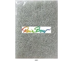Stikliniai apvalūs karoliukai (biseris) Nr. 6/0 RainBow® 500g, spalva 2201