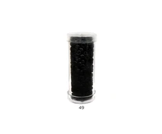 Stikliniai apvalūs karoliukai (biseris) Nr. 6/0 RainBow® plastikinėje tūbelėje 25 g, spalva 49