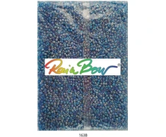 Stikliniai apvalūs karoliukai (biseris) Nr. 6/0 RainBow® 500g, spalva 163B