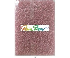 Stikliniai apvalūs karoliukai (biseris) Nr. 6/0 RainBow® 500g, spalva 137