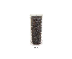 Stikliniai apvalūs karoliukai (biseris) Nr. 6/0 RainBow® plastikinėje tūbelėje 25 g, spalva 162C