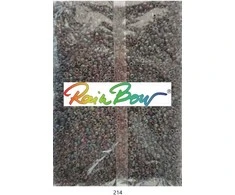 Stikliniai apvalūs karoliukai (biseris) Nr. 6/0 RainBow® 500g, spalva 214