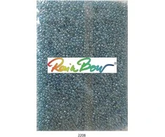 Stikliniai apvalūs karoliukai (biseris) Nr. 6/0 RainBow® 500g, spalva 2208