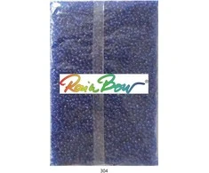 Stikliniai apvalūs karoliukai (biseris) Nr. 6/0 RainBow® 500g, spalva 304