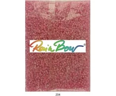 Stikliniai apvalūs karoliukai (biseris) Nr. 6/0 RainBow® 500g, spalva 204