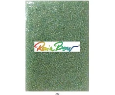 Stikliniai apvalūs karoliukai (biseris) Nr. 6/0 RainBow® 500g, spalva 212