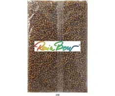 Stikliniai apvalūs karoliukai (biseris) Nr. 6/0 RainBow® 500g, spalva 308