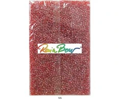 Stikliniai apvalūs karoliukai (biseris) Nr. 6/0 RainBow® 500g, spalva 105