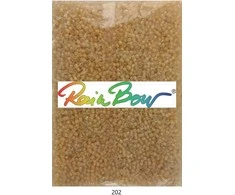 Stikliniai apvalūs karoliukai (biseris) Nr. 6/0 RainBow® 500g, spalva 202