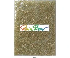 Stikliniai apvalūs karoliukai (biseris) Nr. 6/0 RainBow® 500g, spalva 2202