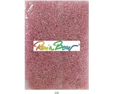 Stikliniai apvalūs karoliukai (biseris) Nr. 6/0 RainBow® 500g, spalva 210