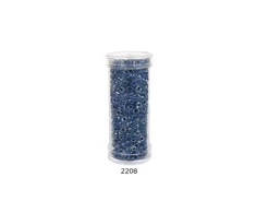 Stikliniai apvalūs karoliukai (biseris) Nr. 6/0 RainBow® plastikinėje tūbelėje 25 g, spalva 2208
