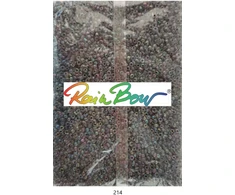 Stikliniai apvalūs karoliukai (biseris) Nr. 6/0 RainBow® 500g, spalva 214