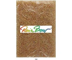 Stikliniai apvalūs karoliukai (biseris) Nr. 6/0 RainBow® 500g, spalva 162