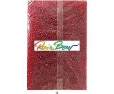 Stikliniai apvalūs karoliukai (biseris) Nr. 6/0 RainBow® 500g, spalva 5B
