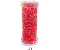 Stikliniai apvalūs karoliukai (biseris) Nr. 6/0 RainBow® plastikinėje tūbelėje 25 g, spalva 133