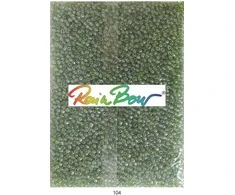 Stikliniai apvalūs karoliukai (biseris) Nr. 6/0 RainBow® 500g, spalva 104