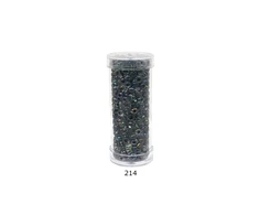 Stikliniai apvalūs karoliukai (biseris) Nr. 6/0 RainBow® plastikinėje tūbelėje 25 g, spalva 214