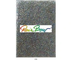 Stikliniai apvalūs karoliukai (biseris) Nr. 6/0 RainBow® 500g, spalva 172