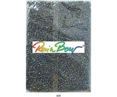 Stikliniai apvalūs karoliukai (biseris) Nr. 6/0 RainBow® 500g, spalva 409