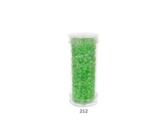 Stikliniai apvalūs karoliukai (biseris) Nr. 6/0 RainBow® plastikinėje tūbelėje 25 g, spalva 212