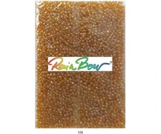 Stikliniai apvalūs karoliukai (biseris) Nr. 6/0 RainBow® 500g, spalva 109