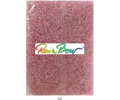 Stikliniai apvalūs karoliukai (biseris) Nr. 6/0 RainBow® 500g, spalva 210