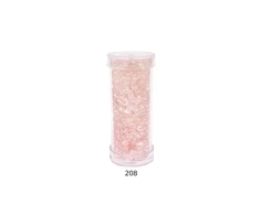 Stikliniai apvalūs karoliukai (biseris) Nr. 6/0 RainBow® plastikinėje tūbelėje 25 g, spalva 208