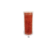 Stikliniai apvalūs karoliukai (biseris) Nr. 6/0 RainBow® plastikinėje tūbelėje 25 g, spalva 9B