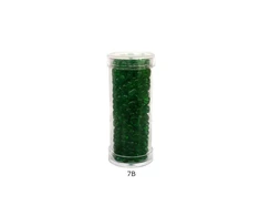 Stikliniai apvalūs karoliukai (biseris) Nr. 6/0 RainBow® plastikinėje tūbelėje 25 g, spalva 7B