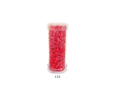 Stikliniai apvalūs karoliukai (biseris) Nr. 6/0 RainBow® plastikinėje tūbelėje 25 g, spalva 133