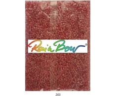 Stikliniai apvalūs karoliukai (biseris) Nr. 6/0 RainBow® 500g, spalva 203