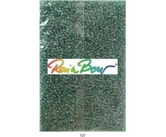 Stikliniai apvalūs karoliukai (biseris) Nr. 6/0 RainBow® 500g, spalva 107