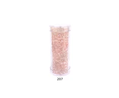 Stikliniai apvalūs karoliukai (biseris) Nr. 6/0 RainBow® plastikinėje tūbelėje 25 g, spalva 207