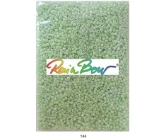 Stikliniai apvalūs karoliukai (biseris) Nr. 6/0 RainBow® 500g, spalva 144