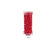 Stikliniai apvalūs karoliukai (biseris) Nr. 6/0 RainBow® plastikinėje tūbelėje 25 g, spalva 132