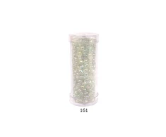 Stikliniai apvalūs karoliukai (biseris) Nr. 6/0 RainBow® plastikinėje tūbelėje 25 g, spalva 161