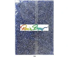 Stikliniai apvalūs karoliukai (biseris) Nr. 6/0 RainBow® 500g, spalva 108