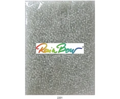 Stikliniai apvalūs karoliukai (biseris) Nr. 6/0 RainBow® 500g, spalva 2201