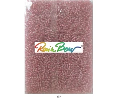 Stikliniai apvalūs karoliukai (biseris) Nr. 6/0 RainBow® 500g, spalva 137
