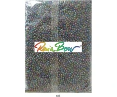 Stikliniai apvalūs karoliukai (biseris) Nr. 6/0 RainBow® 500g, spalva 603