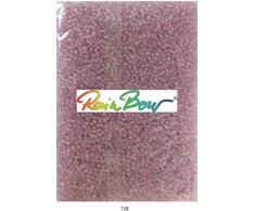 Stikliniai apvalūs karoliukai (biseris) Nr. 6/0 RainBow® 500g, spalva 138