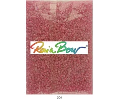 Stikliniai apvalūs karoliukai (biseris) Nr. 6/0 RainBow® 500g, spalva 204